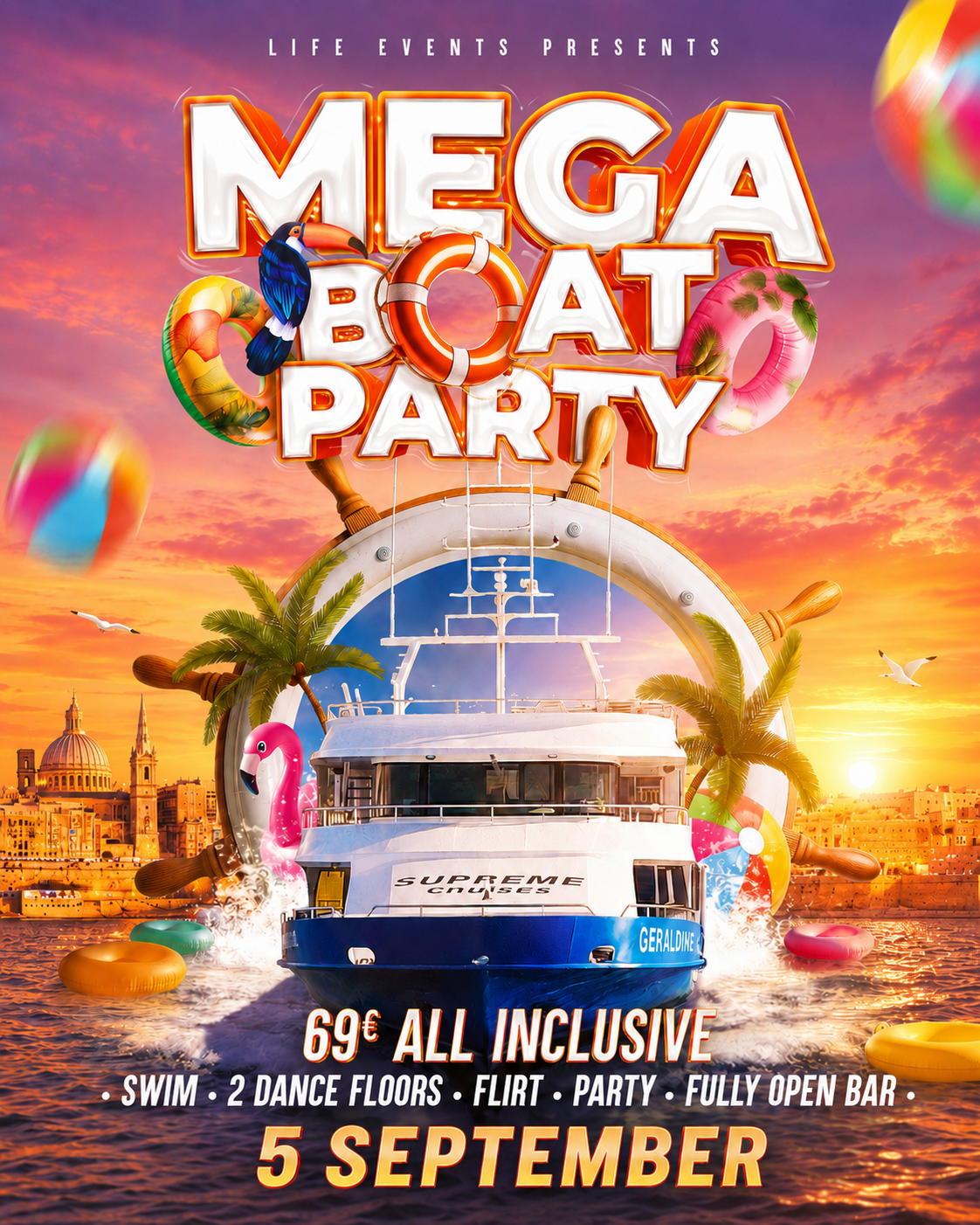 MEGA FIESTA EN BARCO - Edición Fin del Verano 2026