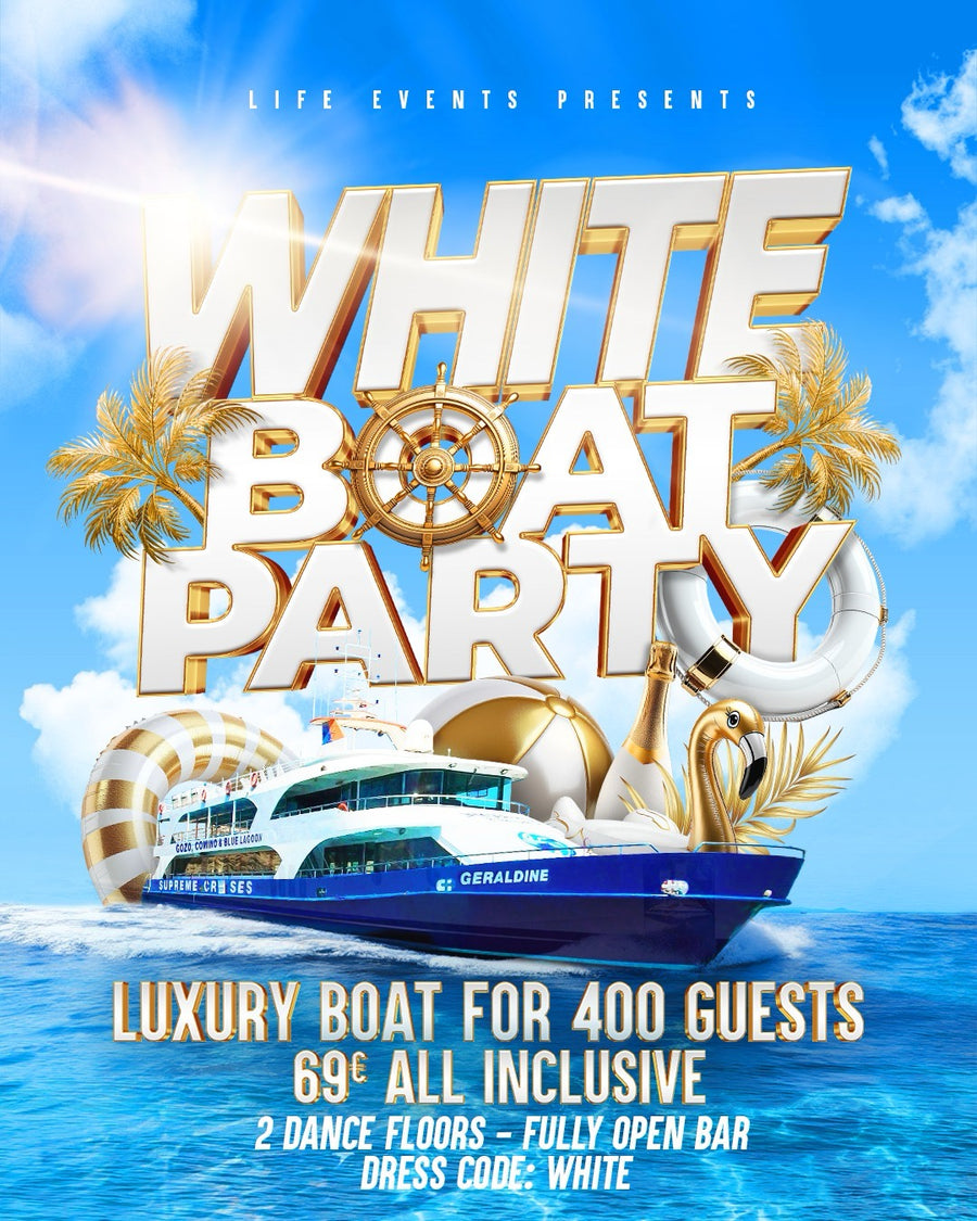 Fiesta Blanca en Barco Malta (Todo Incluido)