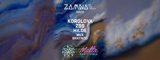 Zamna On The Beach Malta 2026 am Palm Beach, Armier – Korolova, ZSS und Hilde als Headliner der Strandparty