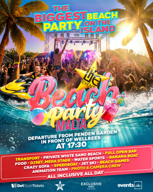 FIESTA EN LA PLAYA - MALTA — Ferragosto Malta 2026
