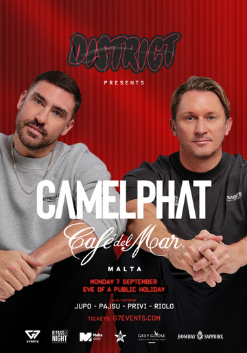 DISTRICT FT. CAMELPHAT AT CAFE DEL MAR MALTA — Summer Malta 2026
