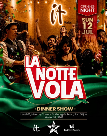 LA NOTTE VOLA - DINNER SHOW — Summer Malta 2026