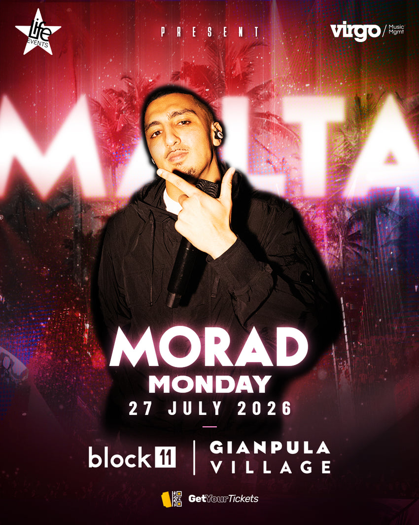 Flyer Morad at Gianpula Village Malta summer 2026