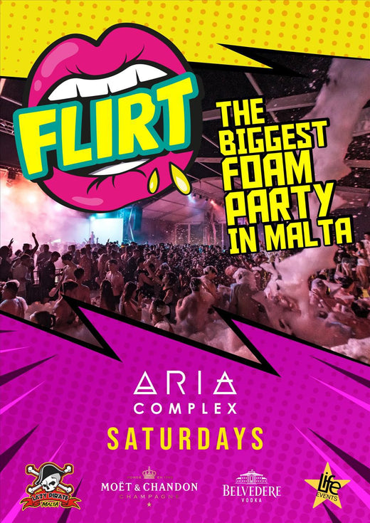 Fiesta de Espuma Flirt — Ferragosto Malta 2026