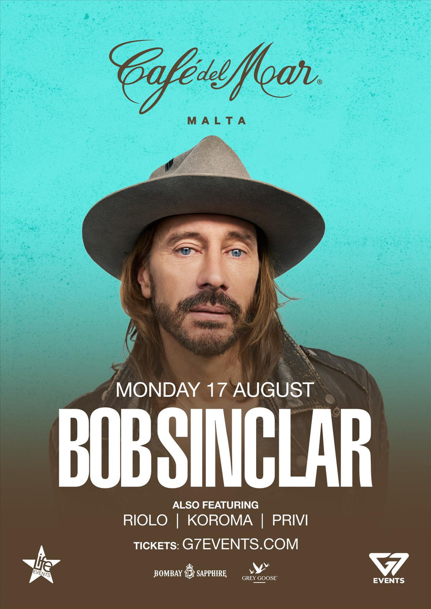 Bob Sinclar live in Malta 2026 at Cafe del Mar