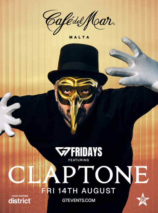 Claptone en Café del Mar — Ferragosto Malta 2026