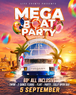 MEGA BOAT PARTY - End Summer 2026 Edition