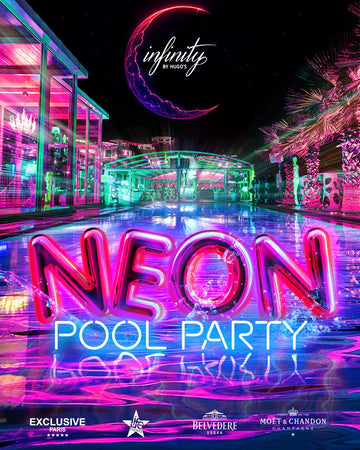 Festa na Piscina Neon no Infinity — Summer Malta 2026